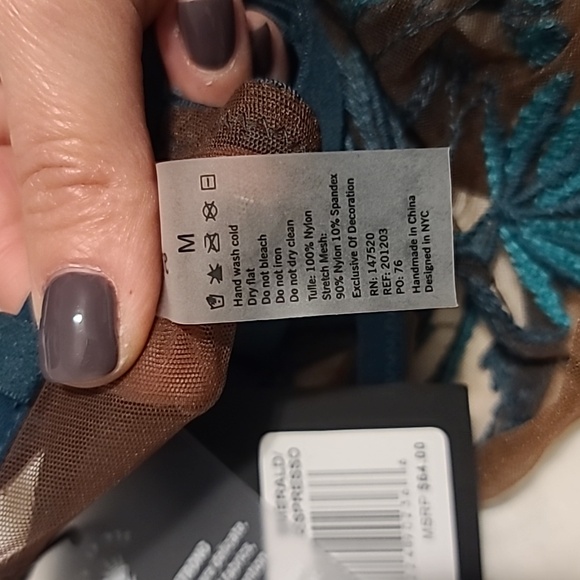 NWT Thistle and Spire Bra Brooklyn emerald espresso - Picture 6 of 7